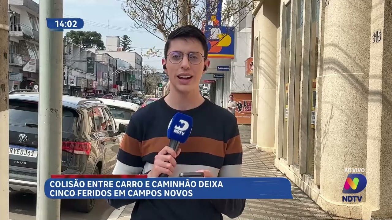 Acidentes deixam cinco feridos e motorista queimado no Meio-Oeste