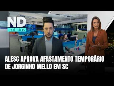 Deputados de SC aprovam afastamento temporário de Jorginho Mello