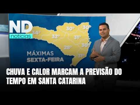 Tempo muda em Santa Catarina com calor e chuva nos próximos dias