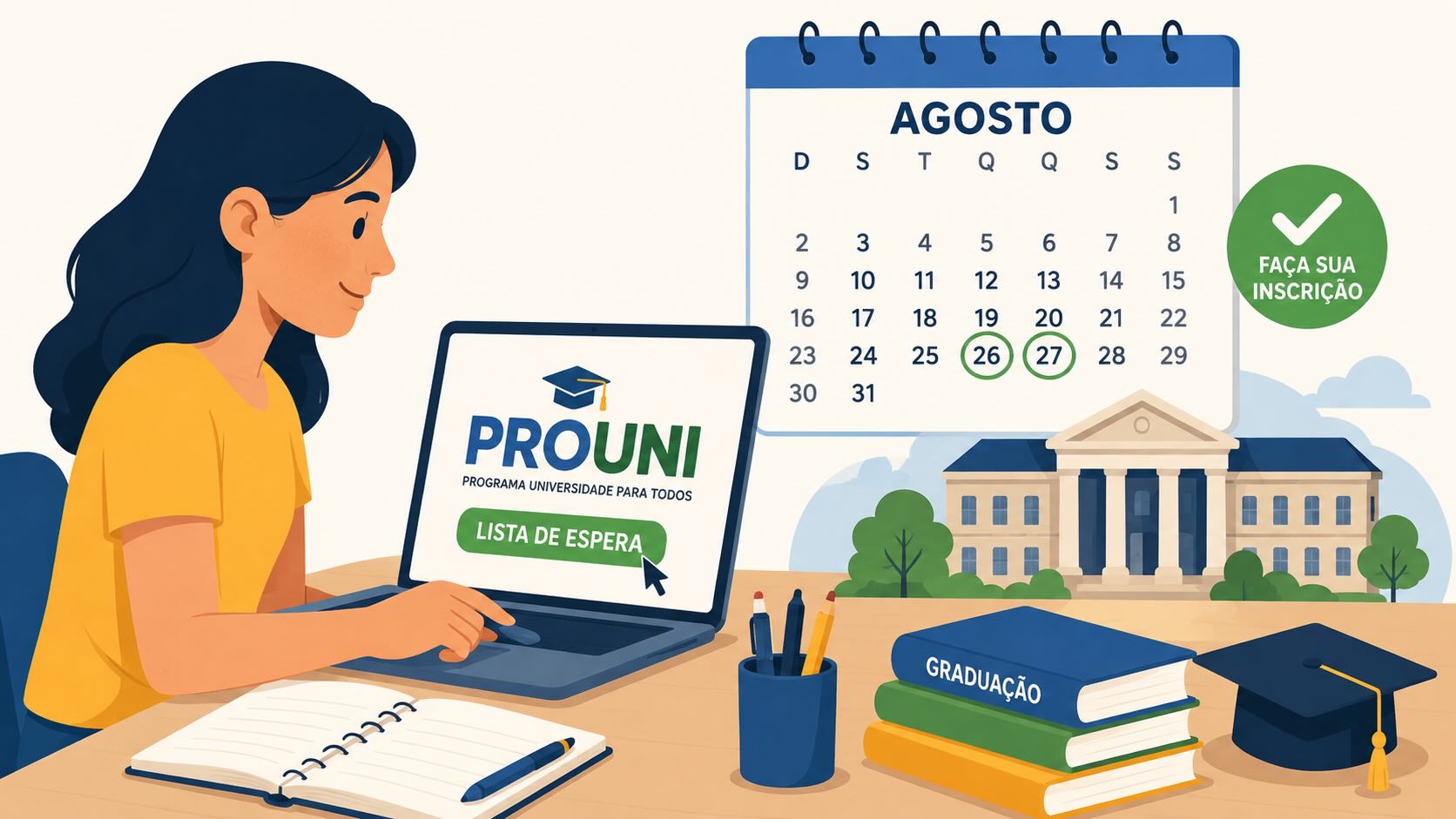 Prazo para lista de espera do Prouni termina nesta quinta (27)