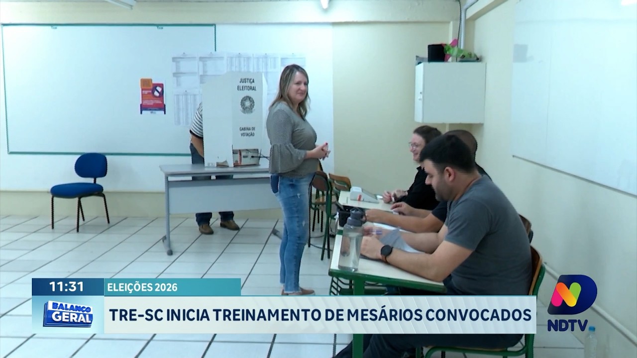 TRE-SC inicia treinamento de mesários convocados para as Eleições 2026