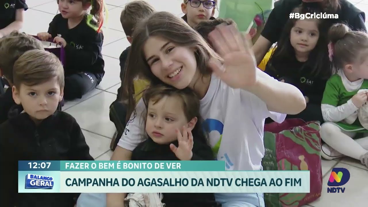 Satc participa do encerramento da Campanha do Agasalho da NDTV em Criciúma