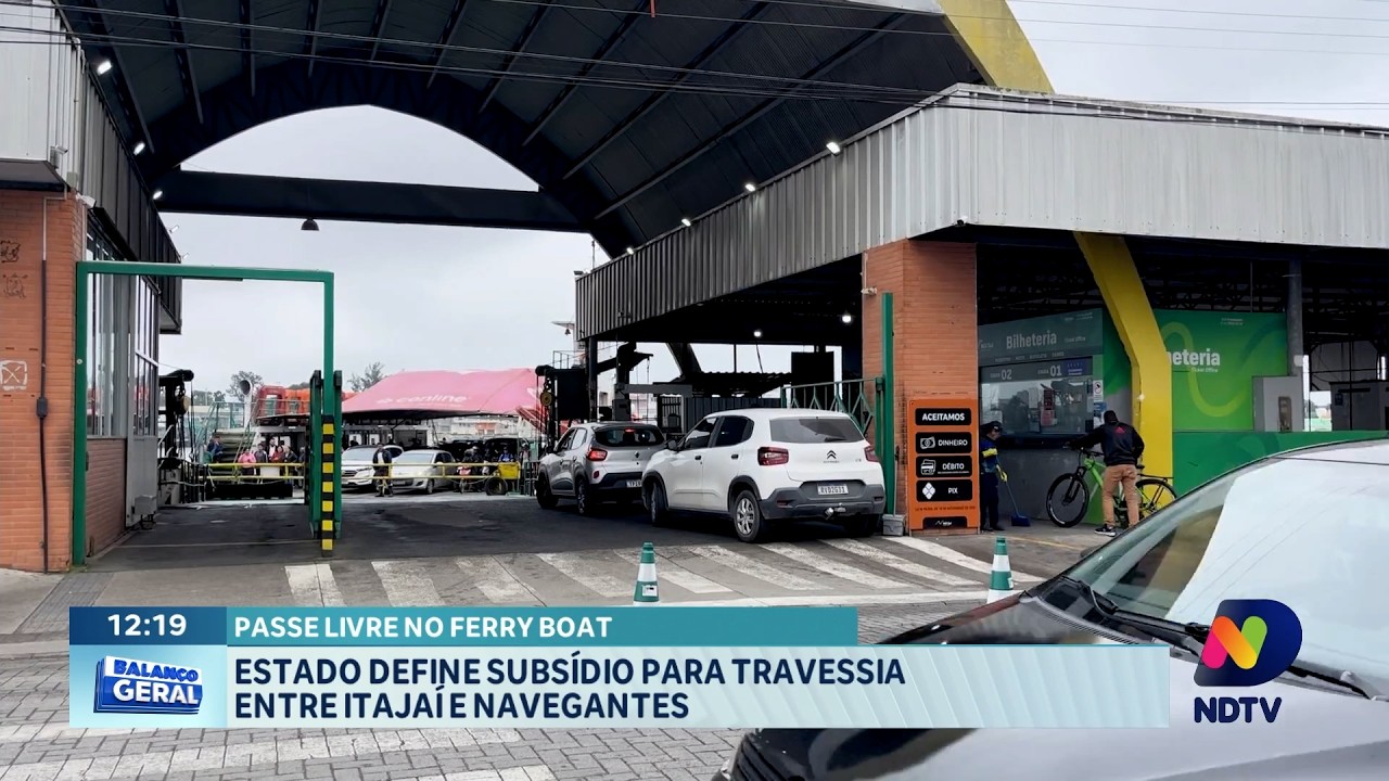 Travessia entre Itajaí e Navegantes terá subsídio definido pelo Estado