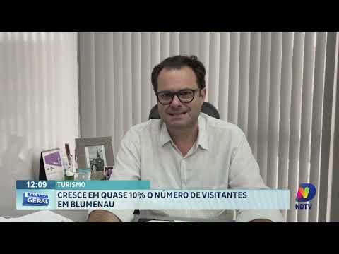 Turismo: cresce em quase 10% o número de visitantes em Blumenau.