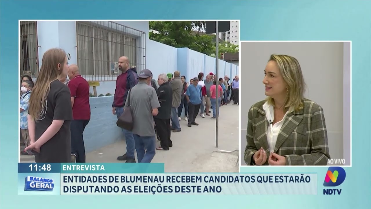 Entidades de Blumenau recebem candidatos que estarão disputando as eleições deste ano.