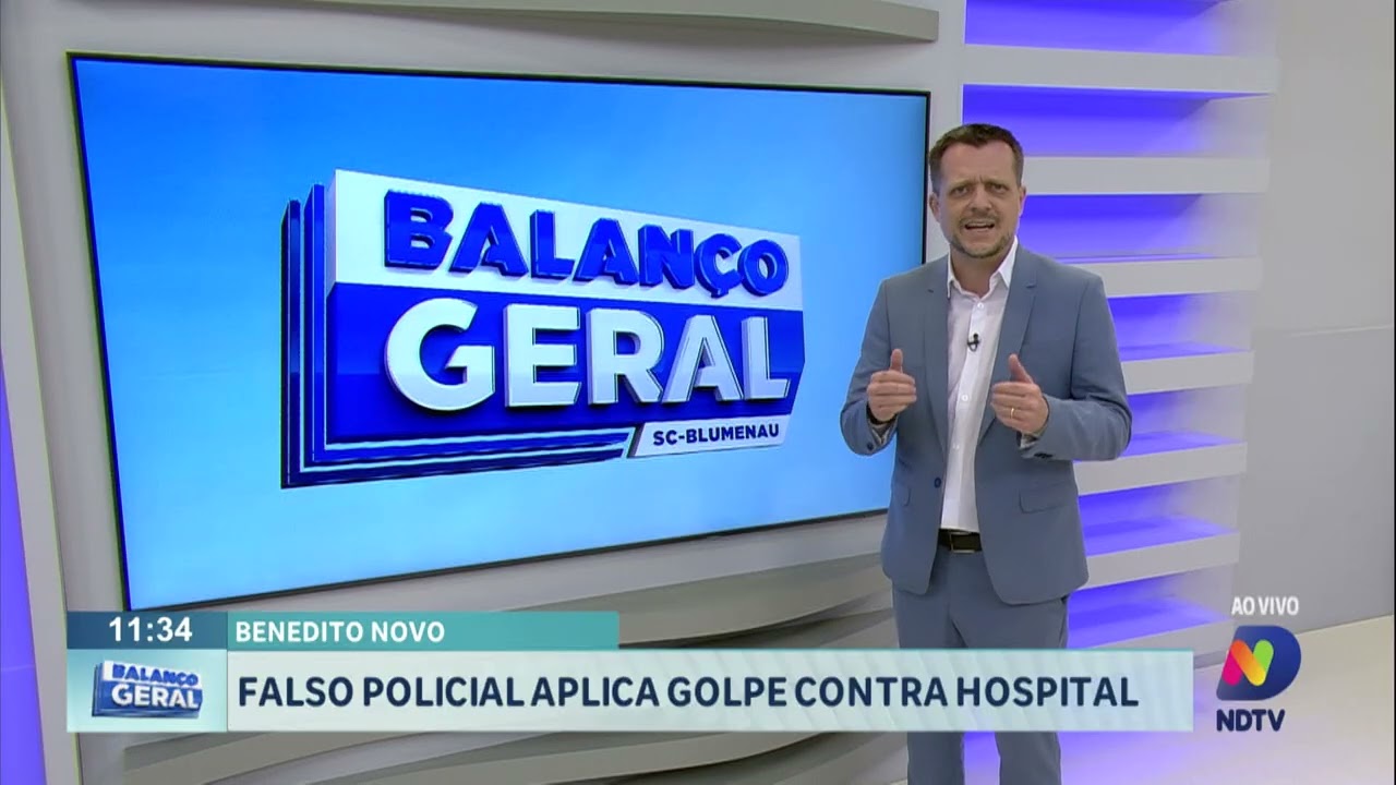 Benedito Novo: falso policial aplica golpe contra hospital.
