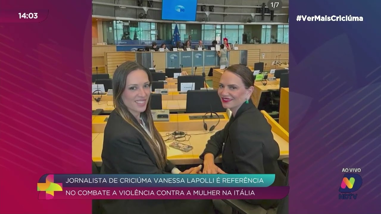 Jornalista brasileira na Itália destaca luta contra violência de gênero