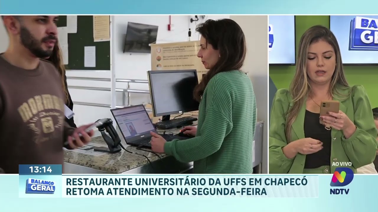 Restaurante da UFFS em Chapecó volta a atender na segunda-feira