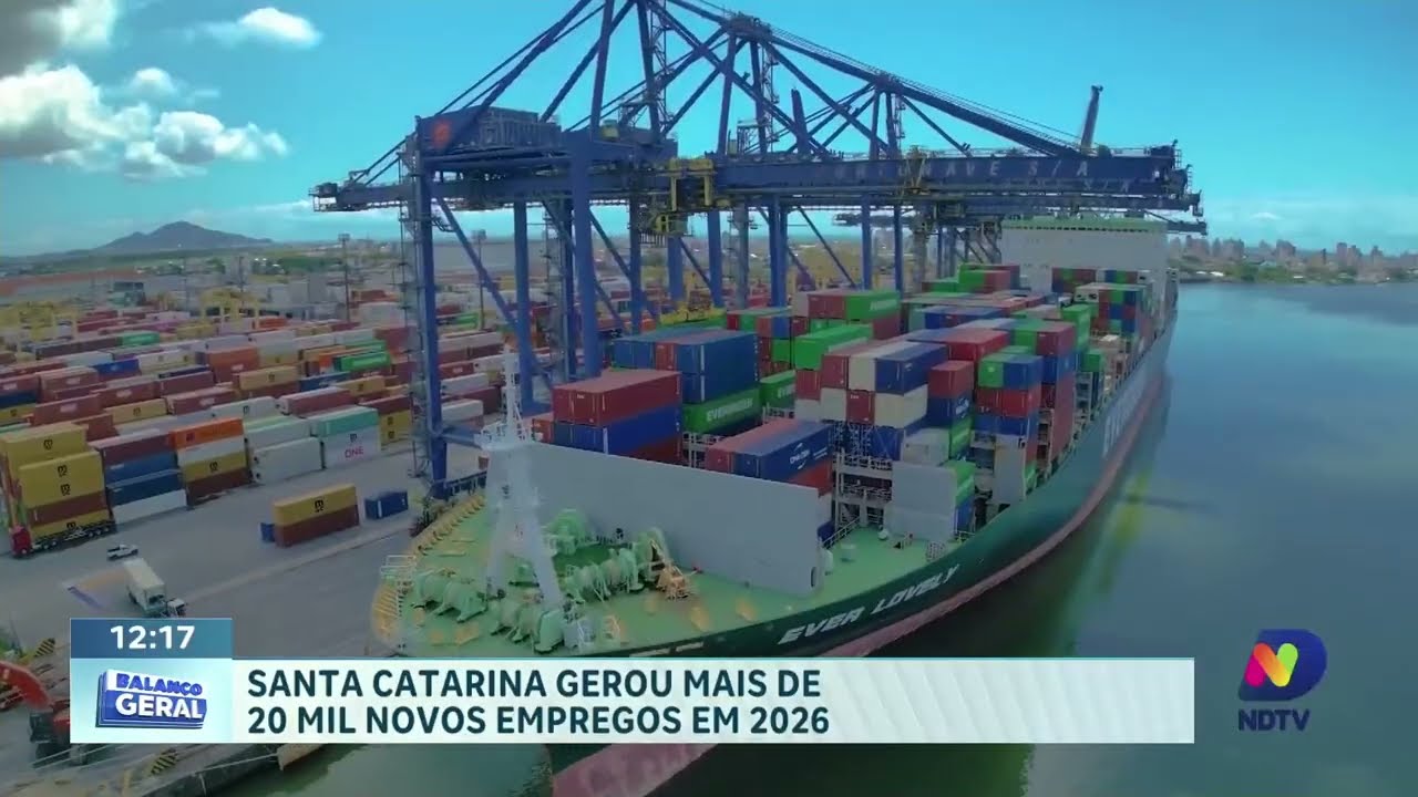 Santa Catarina tem saldo positivo de empregos na indústria em 2026