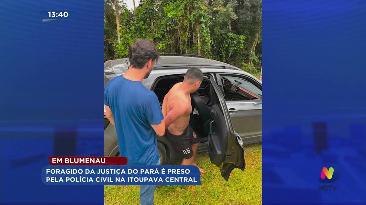Em Blumenau: foragido da justiça do Pará é preso pela Polícia Civil na Itoupava Central