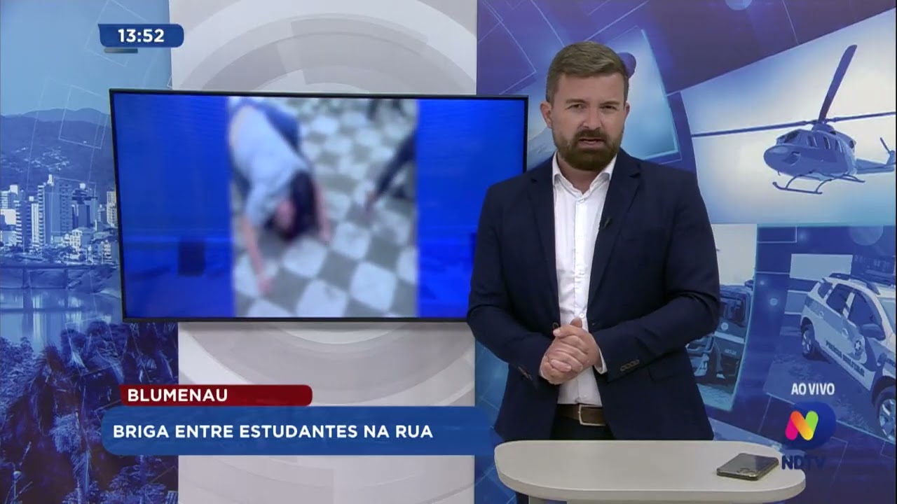 Blumenau: briga entre estudantes na rua