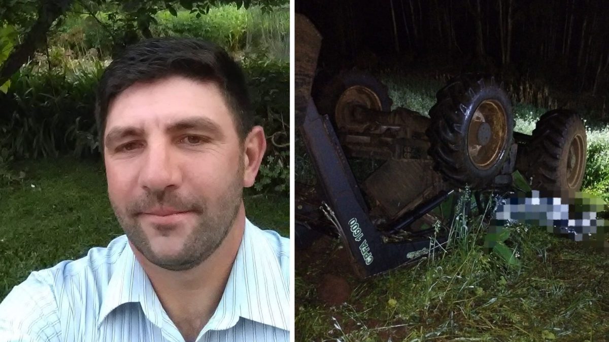 ‘Nosso adeus é apenas um até logo’: família se despede de homem de 44 anos que morreu em acidente com trator em SC