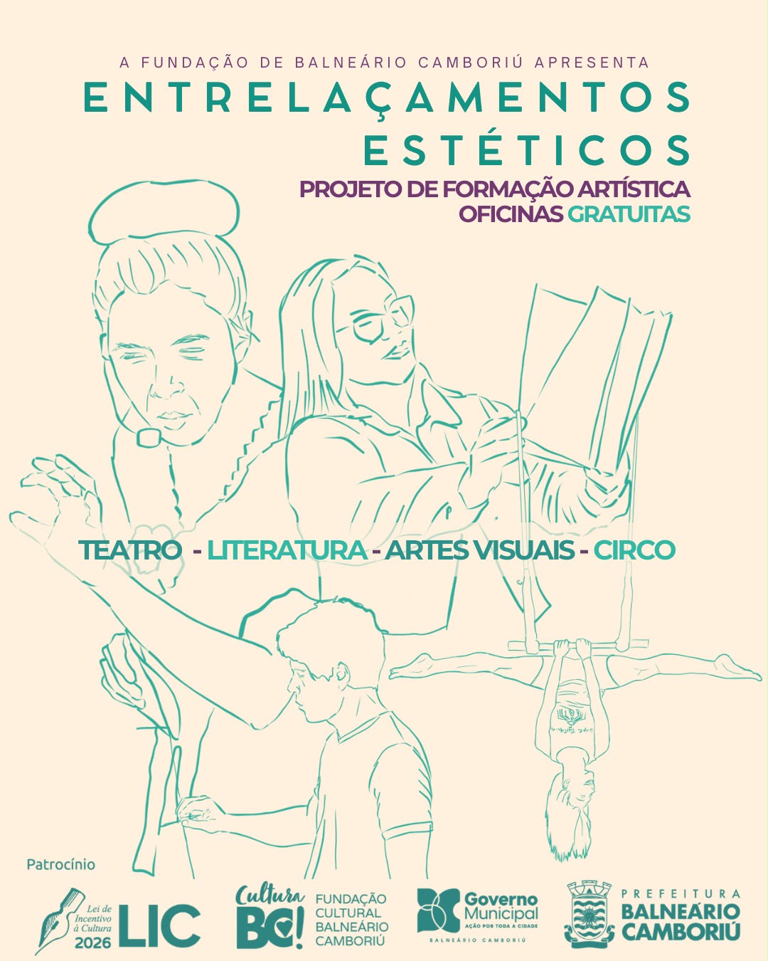 Teatro Bruno Nitz terá oficina gratuita de teatro neste sábado