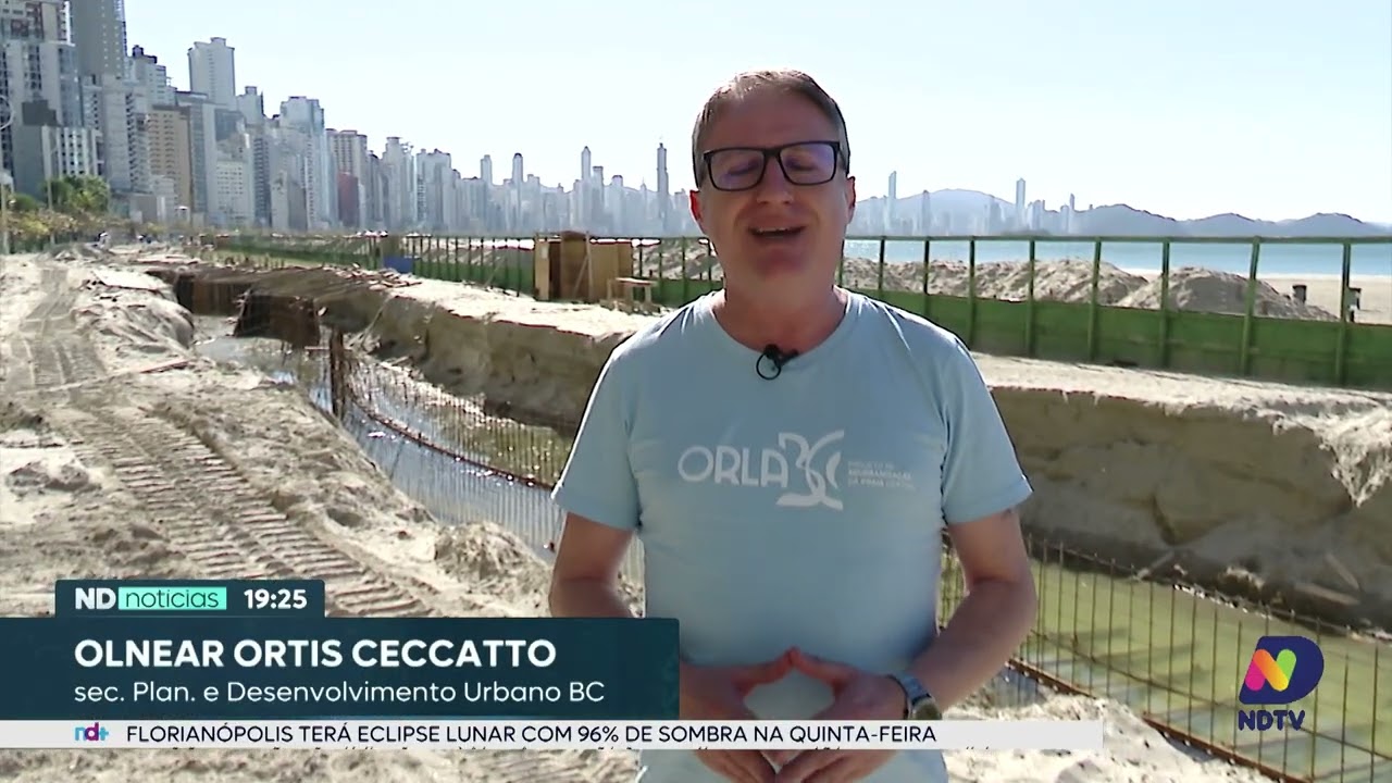 Balneário Camboriú constrói muralha subterrânea de 6 km na orla