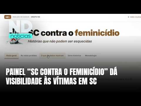 “SC Contra o Feminicídio”: Grupo ND lança painel sobre violência contra a mulher