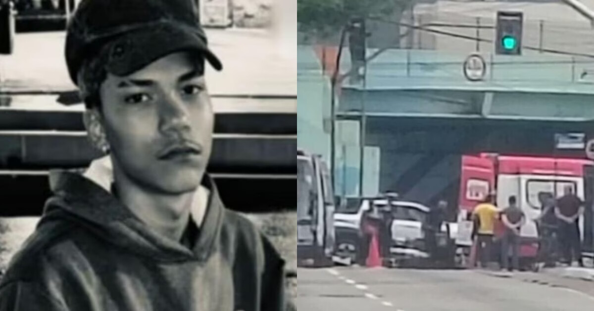 VÍDEO - Jovem morre após cair de garupa de moto e ser atropelado por caminhão em Balneário Camboriú