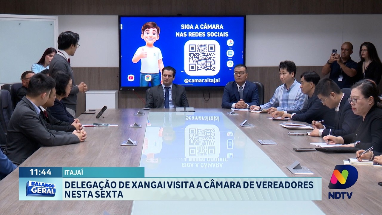 Delegação de Xangai visita Câmara de Vereadores nesta sexta-feira