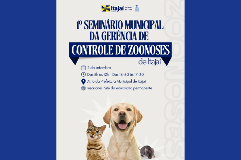 Itajaí realiza 1º Seminário de Zoonoses do município