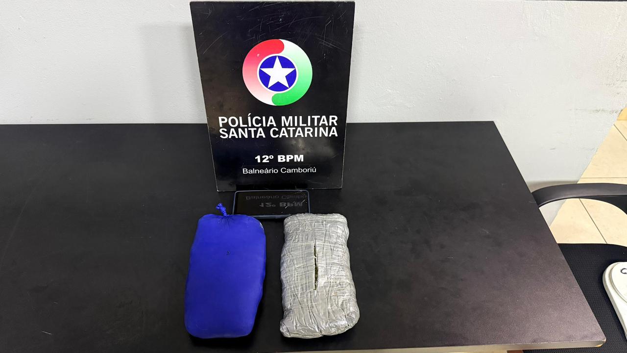 Homem foi preso com 882g de maconha híbrida em Balneário Camboriú