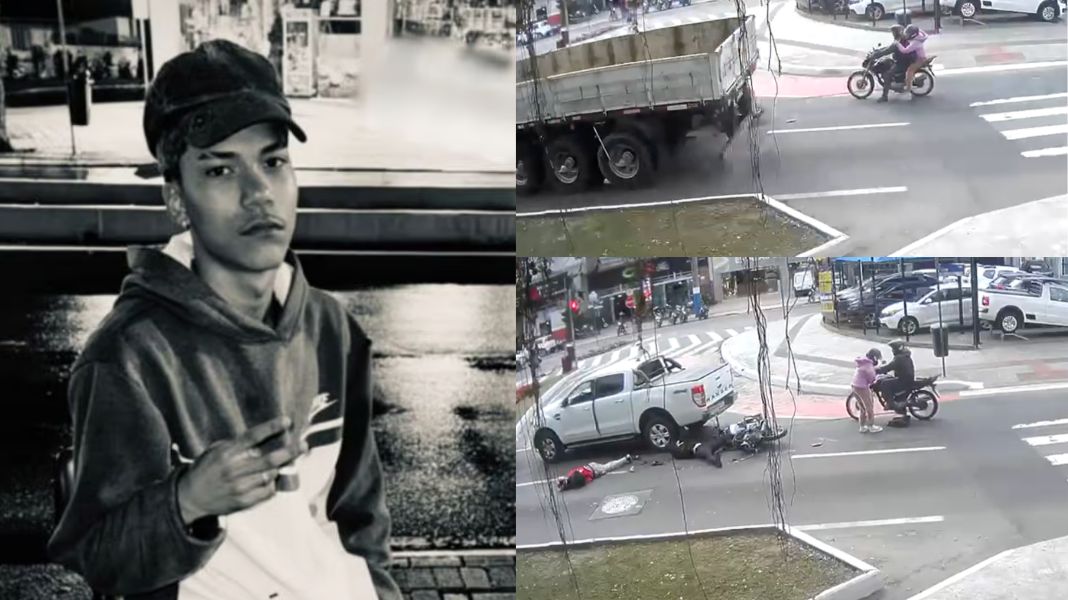 Jovem de 18 anos morreu após cair de moto e ser atropelado por caminhão em Balneário Camboriú