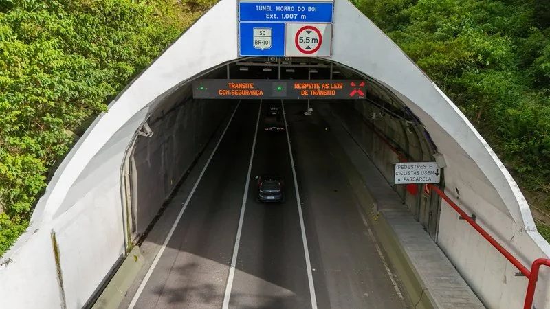 Túnel do Morro do Boi terá bloqueios para manutenção na próxima semana