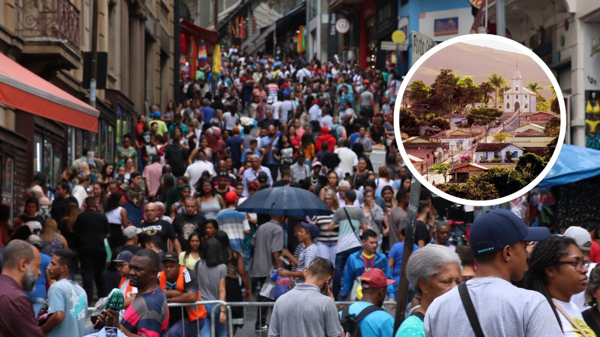 Brasil chega a 214 milhões de habitantes; veja cidade que tem quase 14 mil vezes menos moradores que SP