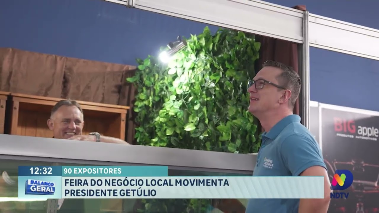 90 expositores: Feira do Negócio Local movimenta Presidente Getúlio.