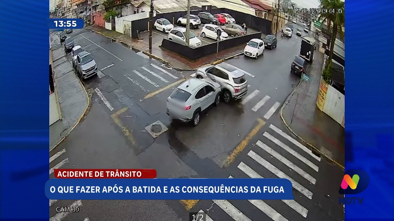 Fugir após acidente de trânsito pode trazer consequências ao motorista