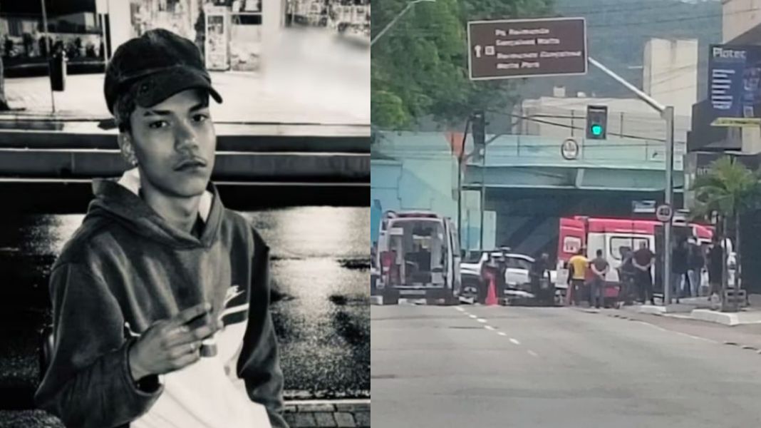 Jovem de 18 anos morreu ao cair da garupa da moto e ser atropelado por caminhão