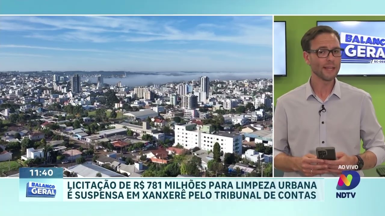Licitação milionária para limpeza urbana é suspensa em Xanxerê