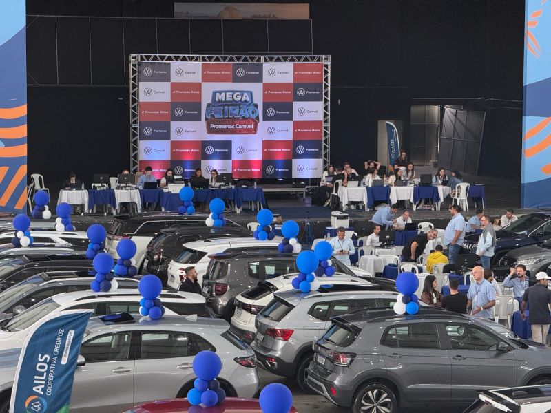 Mega Feirão Promenac Camvel reúne ofertas em carros, motos e seminovos em Itajaí