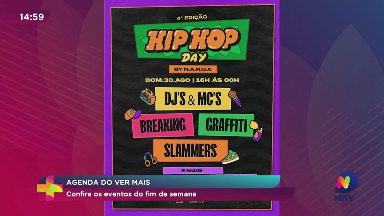 Agenda do Ver Mais: Confira os eventos do fim de semana