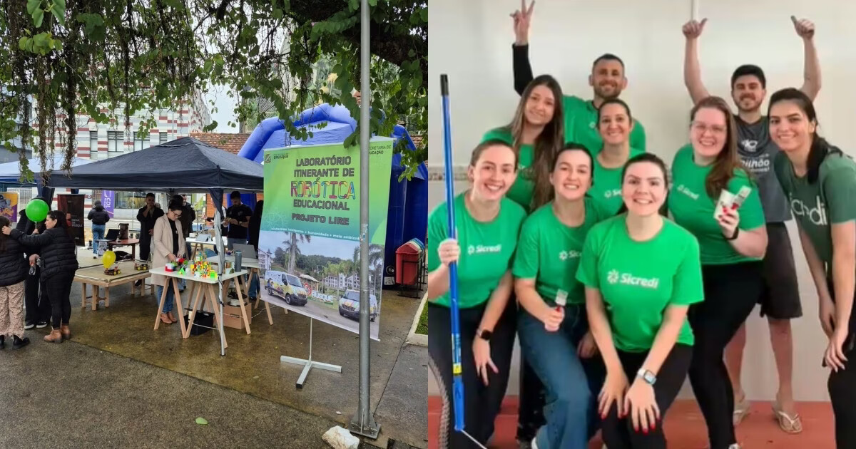 Dia C: voluntários se unem em ações de cooperativismo em Brusque e região