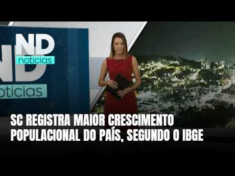 Santa Catarina chega a 8,3 milhões de habitantes após alta populacional