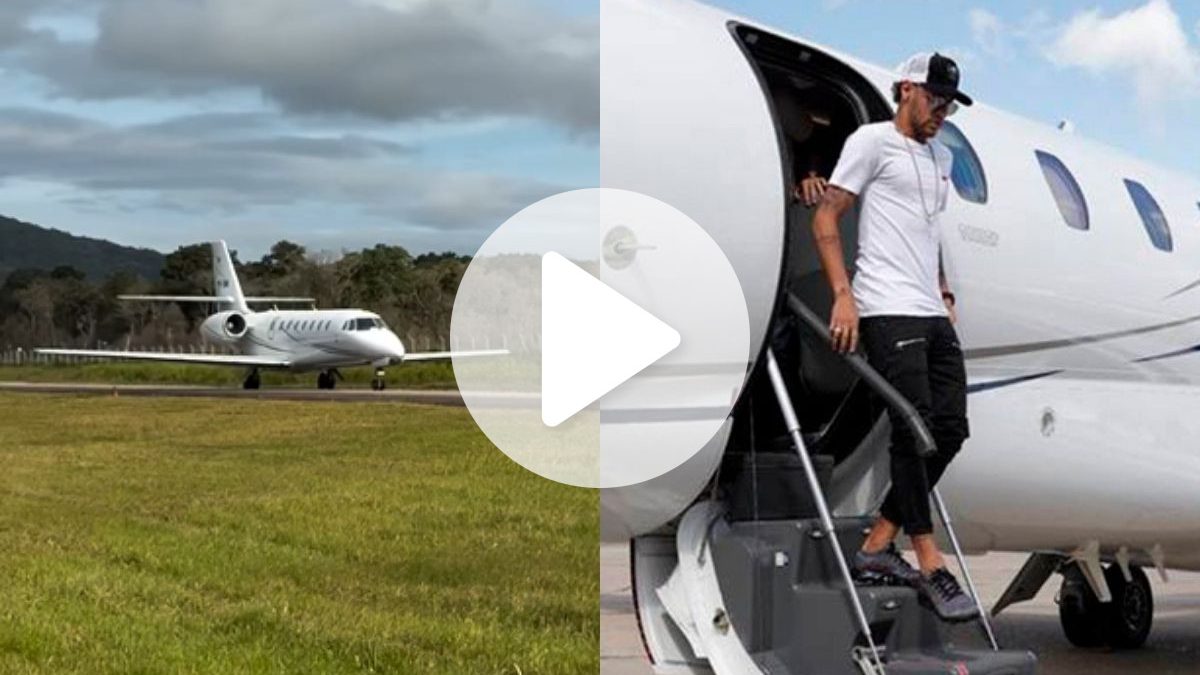 Avião de Neymar que cruza continentes sem abastecer e pousou em SC custa cerca de R$ 8 milhões por ano para ser mantido