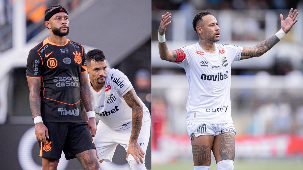 Neymar e Depay vão jogar? Corinthians x Santos: onde assistir, horário e escalações pelo Brasileirão