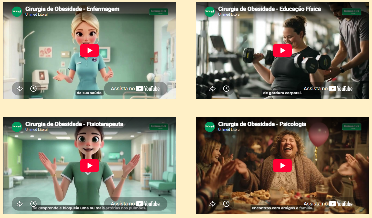 Unimed Litoral disponibiliza videoaulas sobre cirurgia da obesidade, com acesso gratuito a todos