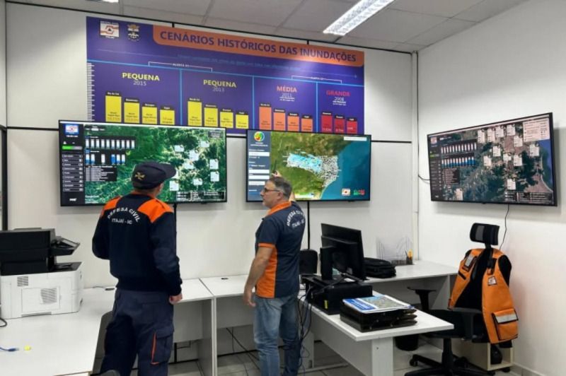 Defesa Civil alerta para risco de chuvas intensas, alagamentos e deslizamentos