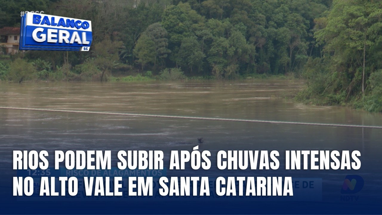 Chuva intensa eleva risco de alagamentos e faz rios subirem em Botuverá