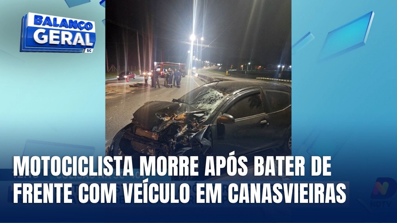 Motociclista de 25 anos morre após colisão frontal em Florianópolis