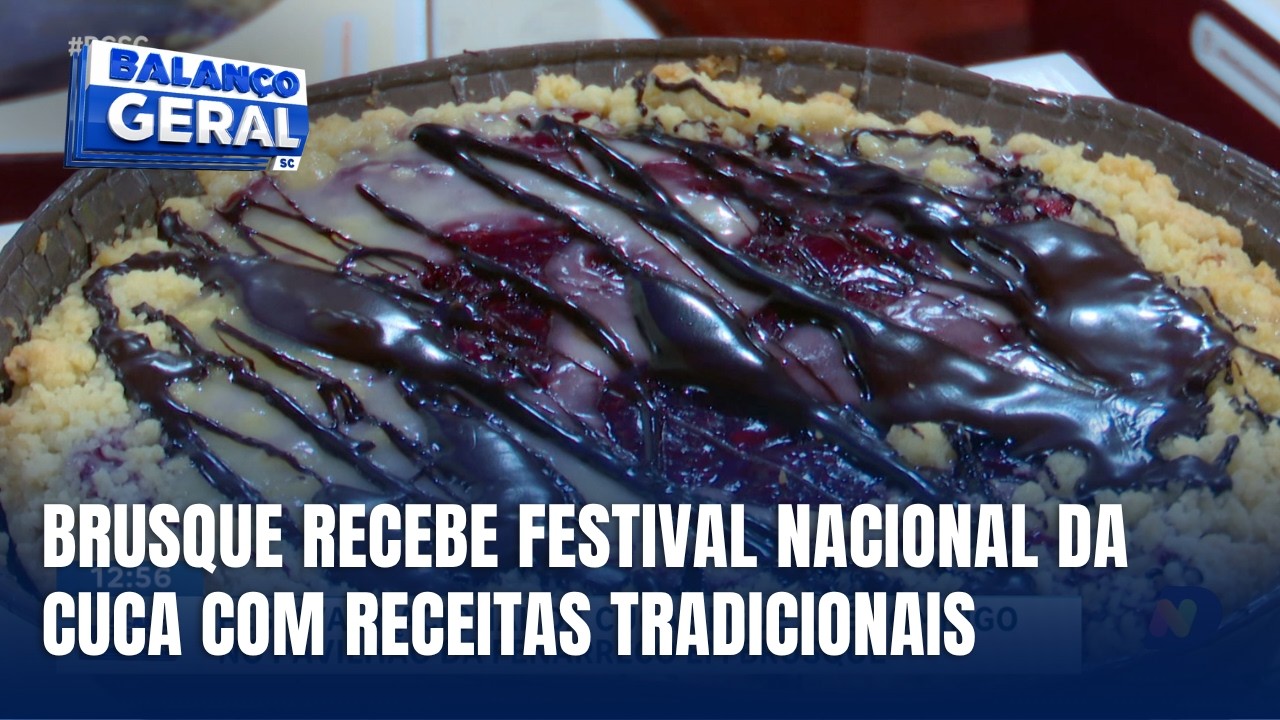 Festival Nacional da Cuca começa em Brusque com sabores e tradição
