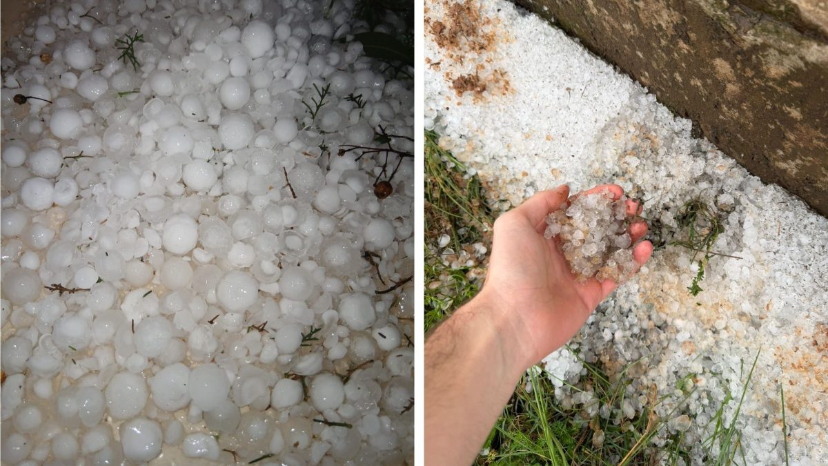 Granizo atinge cerca de 200 casas e deixa rastro de estragos em cidade de SC