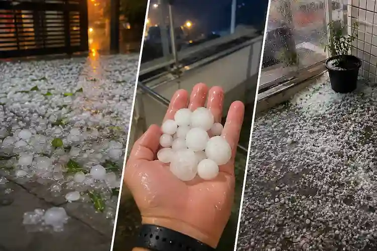 Chuva com granizo deixa mais de mil casas danificadas e leva cinco cidades de SC a decretarem emergência