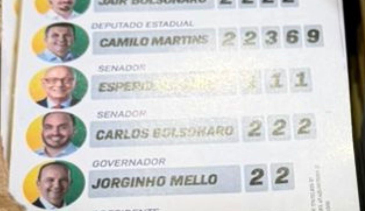 Deputado do PL troca Carol por Amin; Novo deixa Carlos Bolsonaro fora do material