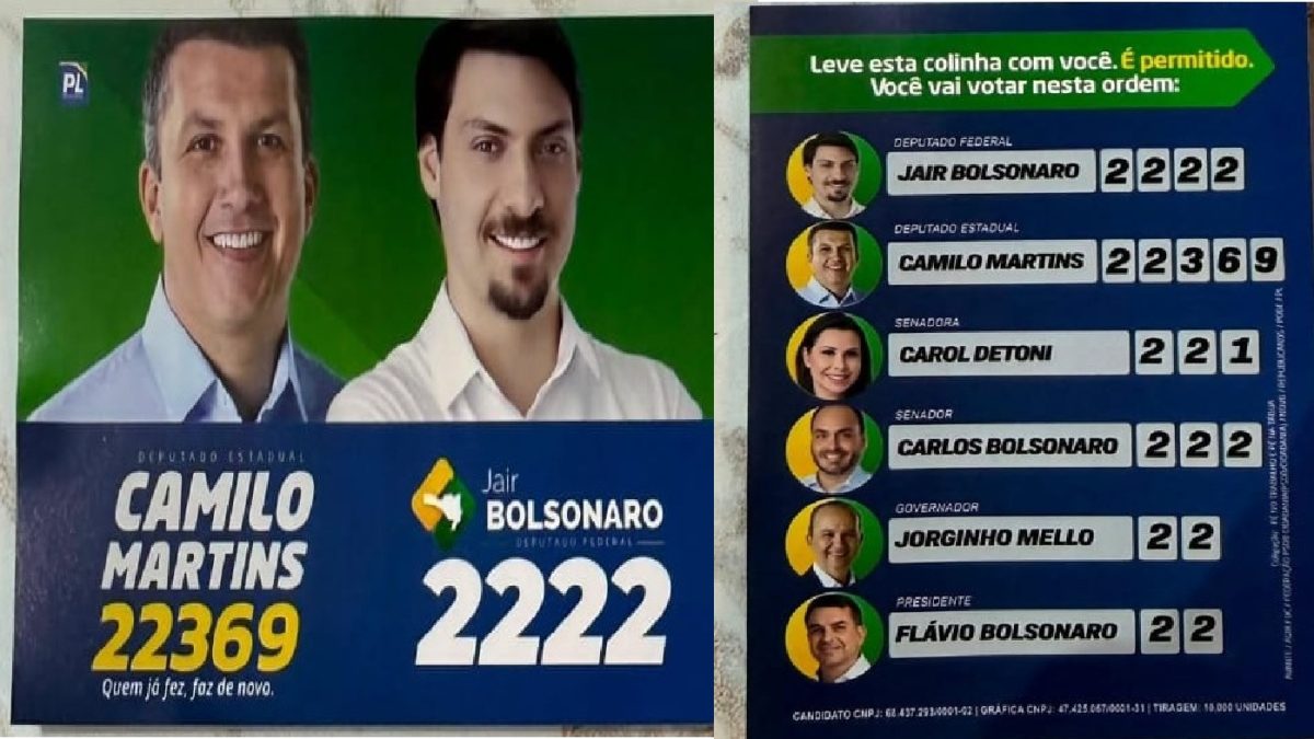 Deputado Camilo Martins esclarece material e reafirma apoio a Carol e Carlos