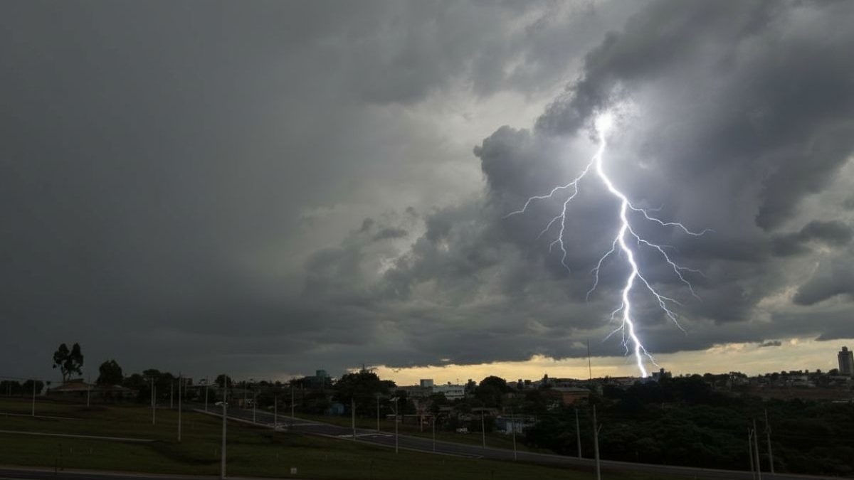 Raios podem cair antes mesmo de a chuva começar e meteorologista faz alerta em SC: ‘Se ouviu o trovão, já está perto o suficiente para estar em risco’
