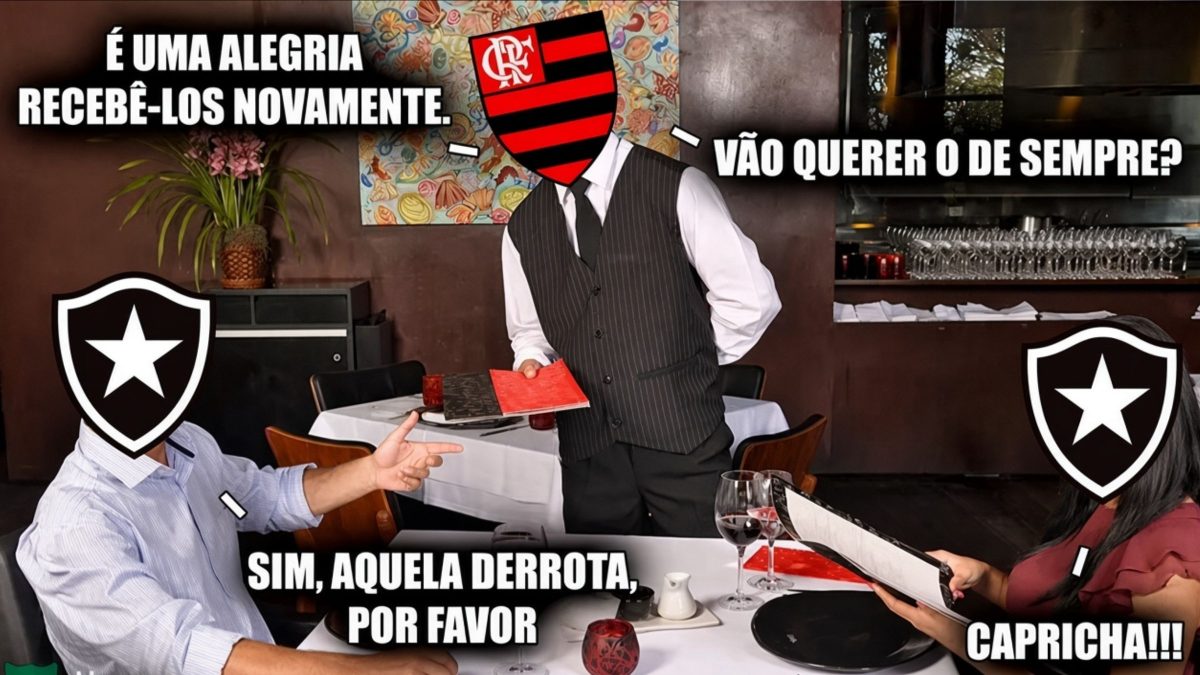 Freguesia? Flamengo vence clássico no Brasileirão e Botafogo vira piada na web; veja memes