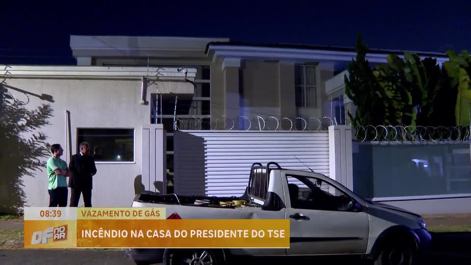 Vazamento em botijão de gás provoca incêndio na casa de presidente do TSE em Brasília