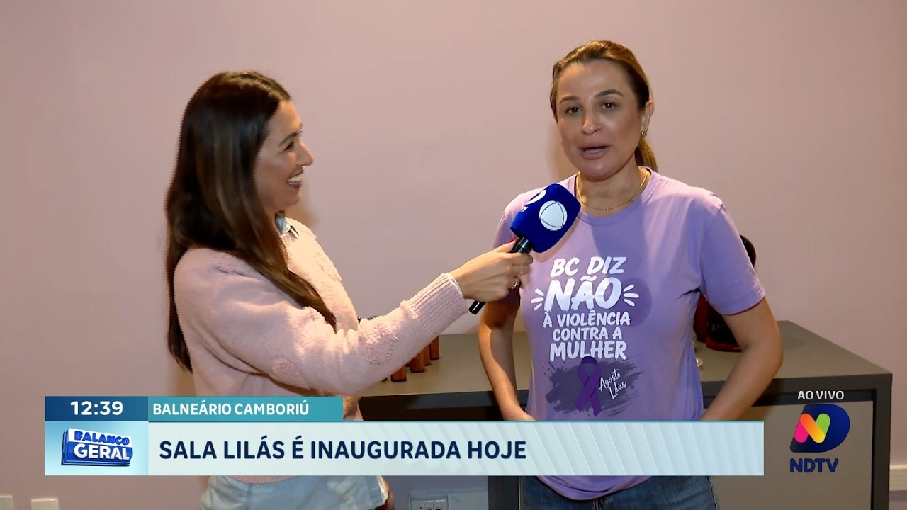 BC inaugura Sala Lilás para fortalecer proteção e acolhimento às mulheres