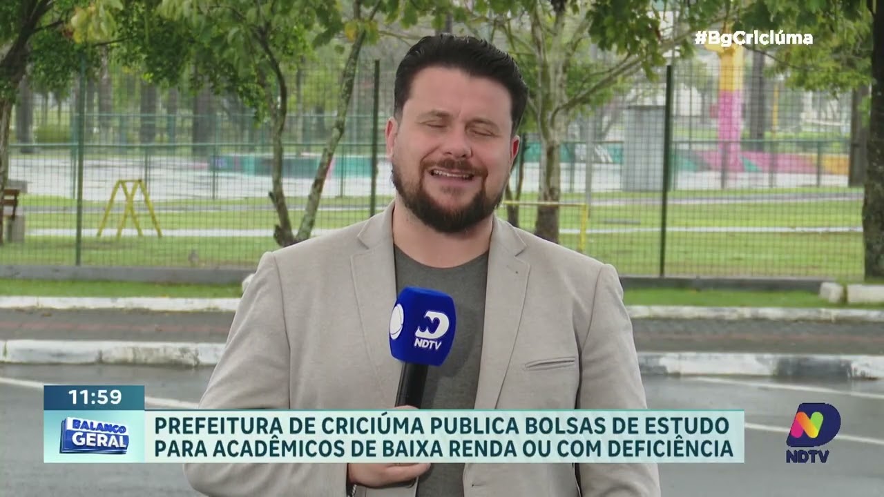 Estudantes da Unesc podem conseguir bolsa da prefeitura de Criciúma